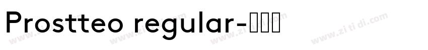 Prostteo regular字体转换